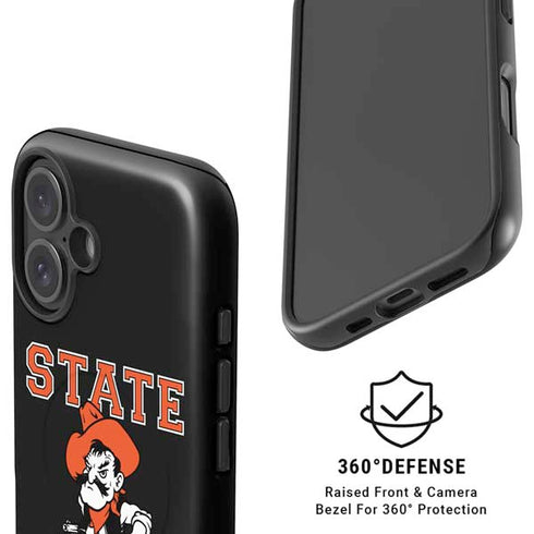 Oklahoma State University OSU Cowboys Orange iPhone 16 Plus Magsafe Impact Case